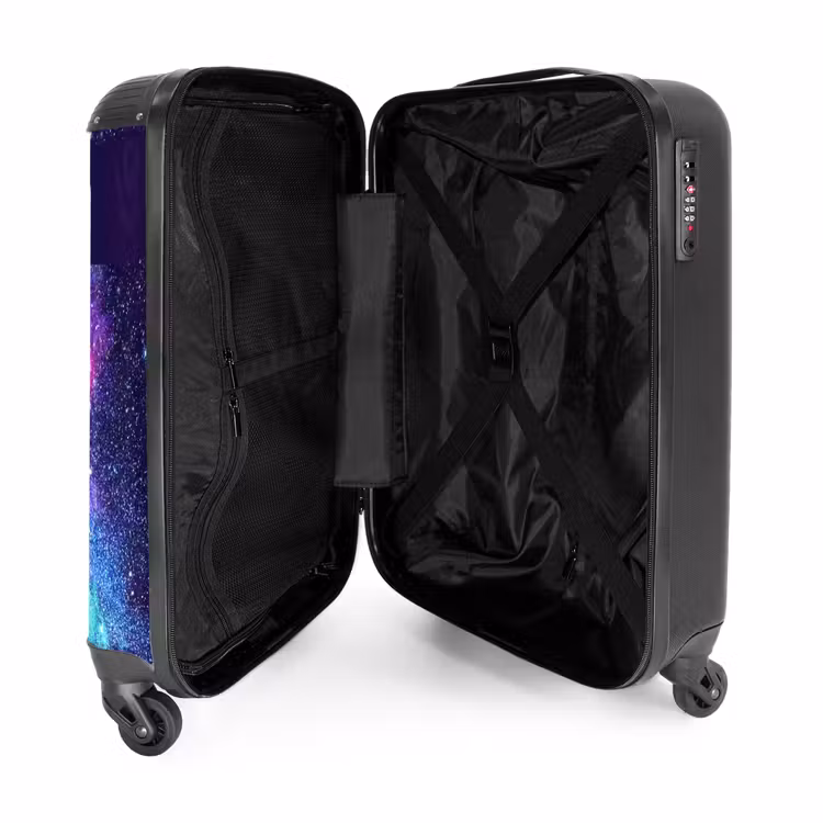 Kosmische kleurexplosie NBS - Handbagage koffer - Kinderen Unisex middel -binnenkant