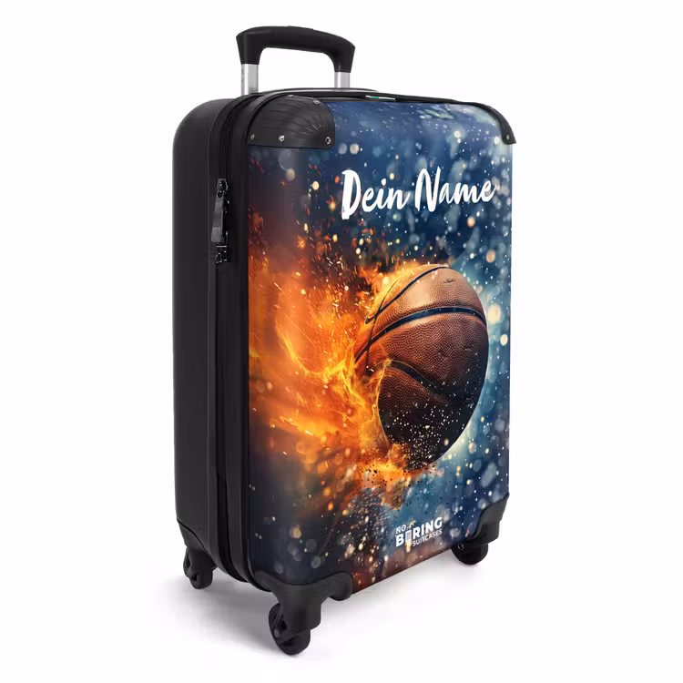 Bruisende basketbal NBS - Handbagage koffer - Kinderen Unisex middel -productfoto_3d