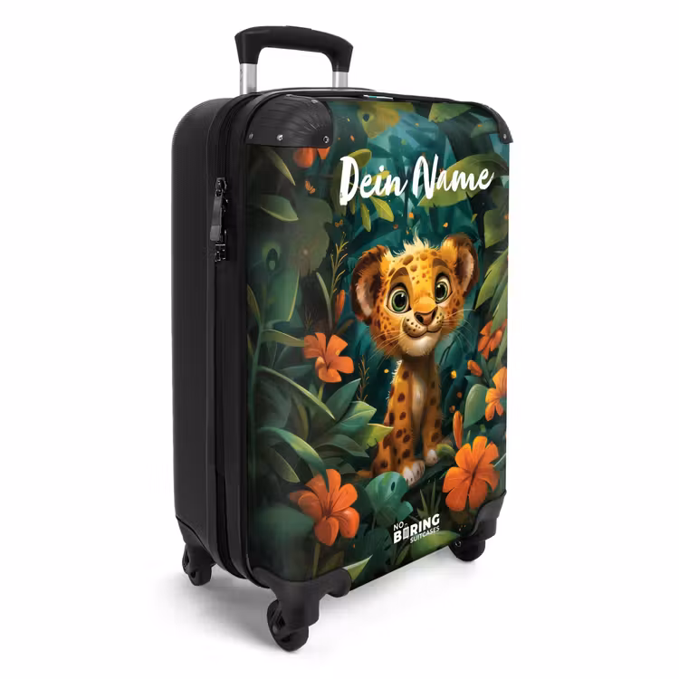 Liam luipaardje NBS - Handbagage koffer - Kinderen Unisex middel -productfoto_3d