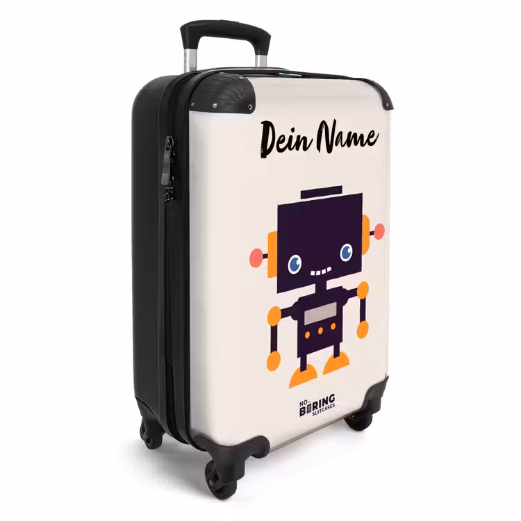 Paarse pixel NBS - Handbagage koffer - Kinderen Unisex middel -productfoto_3d