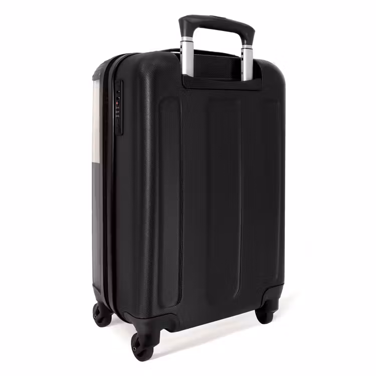 Paarse pixel NBS - Handbagage koffer - Kinderen Unisex middel -achterkant
