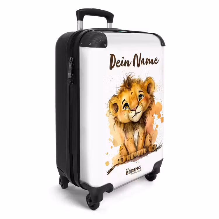 Lio leeuwtje NBS - Handbagage koffer - Kinderen Unisex middel -productfoto_3d