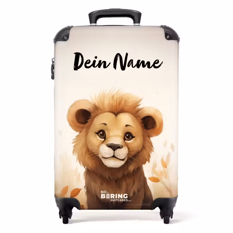 Ludo leeuw NBS - Handbagage koffer - Kinderen Unisex middel -productfoto_recht