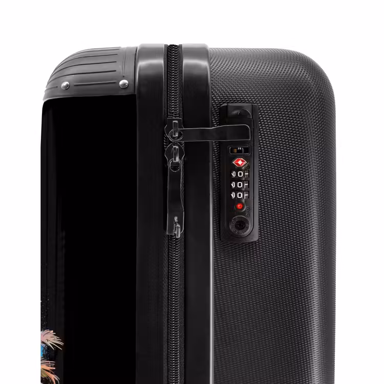 Palmbomen Besmeurd met Verf NBS - Handbagage koffer - Kinderen Unisex middel -slot