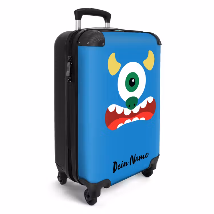 Mustafa monster NBS - Handbagage koffer - Kinderen Unisex middel -productfoto_3d