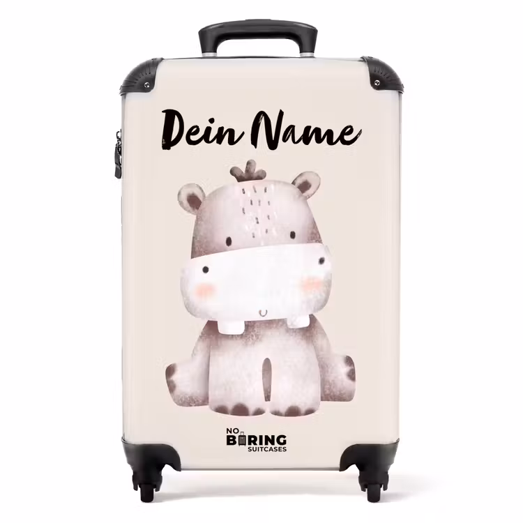 Nigel Nijlpaard NBS - Handbagage koffer - Kinderen Unisex middel -productfoto_recht