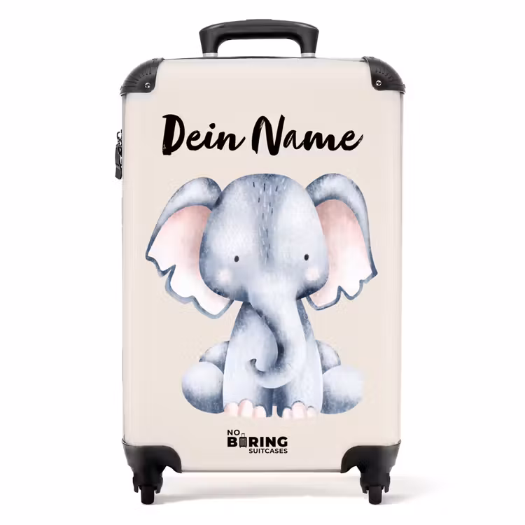 Oane Olifant NBS - Handbagage koffer - Kinderen Unisex middel -productfoto_recht