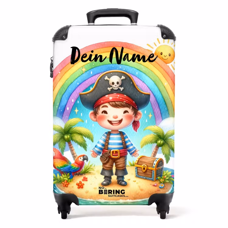 Pascal piraatje NBS - Handbagage koffer - Kinderen Unisex middel -productfoto_recht
