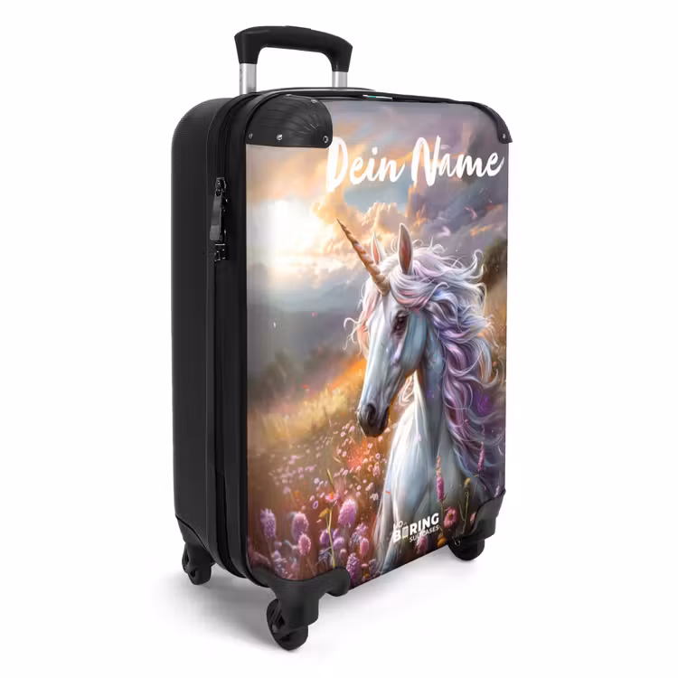 Pastel parelhoorn NBS - Handbagage koffer - Kinderen Unisex middel -productfoto_3d