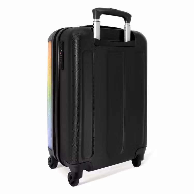 Pastel regenboog NBS - Handbagage koffer - Kinderen Unisex middel -achterkant