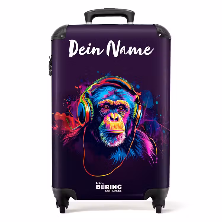 Baviaan Beats NBS - Handbagage koffer - Kinderen Unisex middel -productfoto_recht