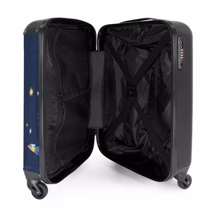 Planetarium NBS - Handbagage koffer - Kinderen Unisex middel -binnenkant