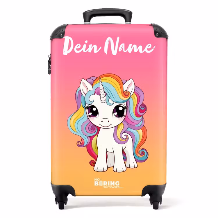 Regenboograkkertje NBS - Handbagage koffer - Kinderen Unisex middel -productfoto_recht