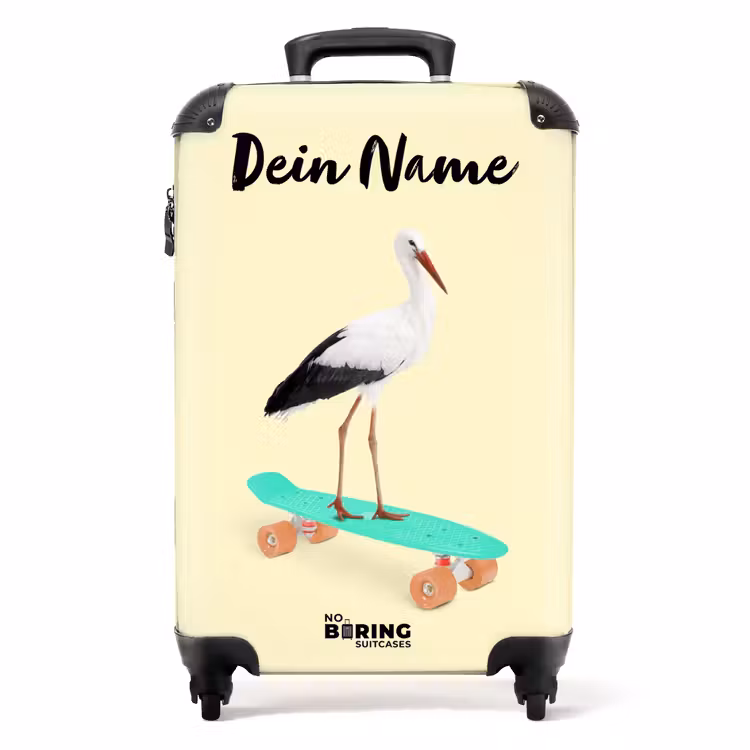 Rijdende reiger NBS - Handbagage koffer - Kinderen Unisex middel -productfoto_recht