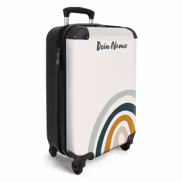 Ruwe regenboog aqua NBS - Handbagage koffer - Kinderen Unisex middel -productfoto_3d