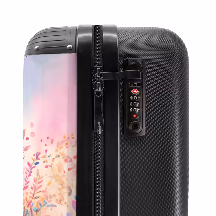Roze Robijn NBS - Handbagage koffer - Kinderen Unisex middel -slot