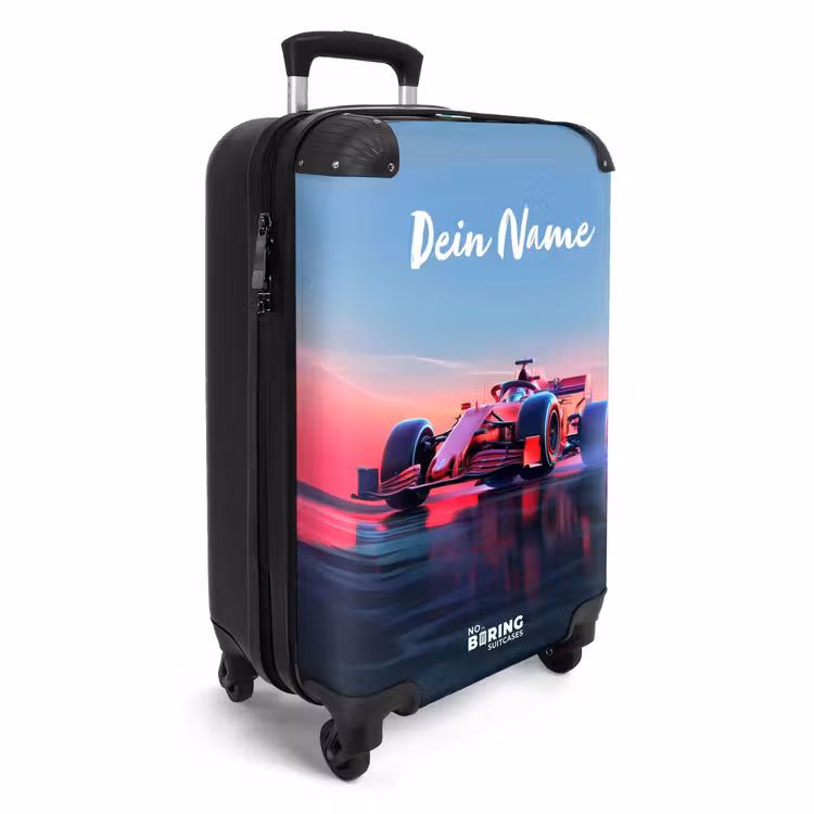 Rode racer NBS - Handbagage koffer - Kinderen Unisex middel -productfoto_3d