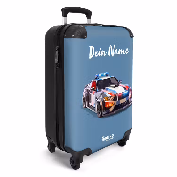 Pijlsnelle politieauto NBS - Handbagage koffer - Kinderen Unisex middel -productfoto_3d