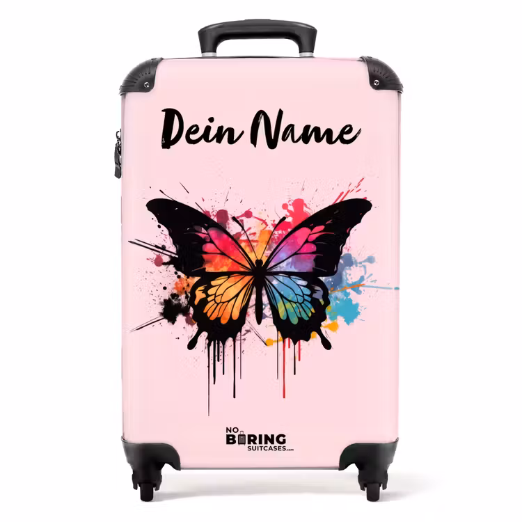 Vlinderverf NBS - Handbagage koffer - Kinderen Unisex middel -productfoto_recht