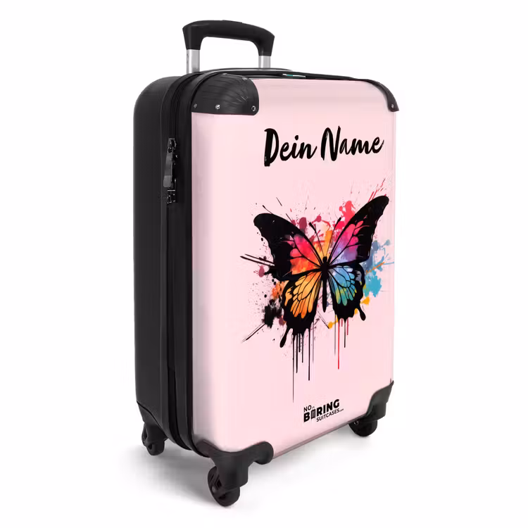 Vlinderverf NBS - Handbagage koffer - Kinderen Unisex middel -productfoto_3d