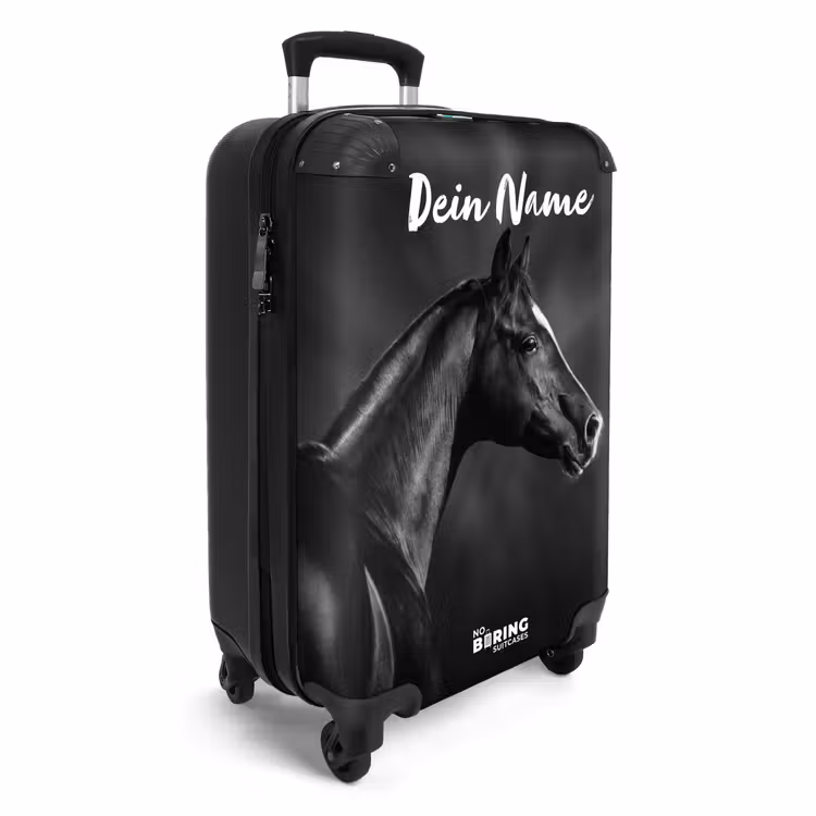 zwarte-hengst-in-profiel-paardenkracht NBS - Handbagage koffer - Kinderen Unisex middel -productfoto_3d
