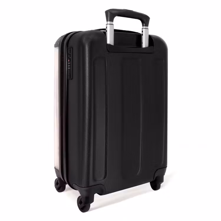 Sierk Struisvogel Roze NBS - Handbagage koffer - Kinderen Unisex middel -achterkant