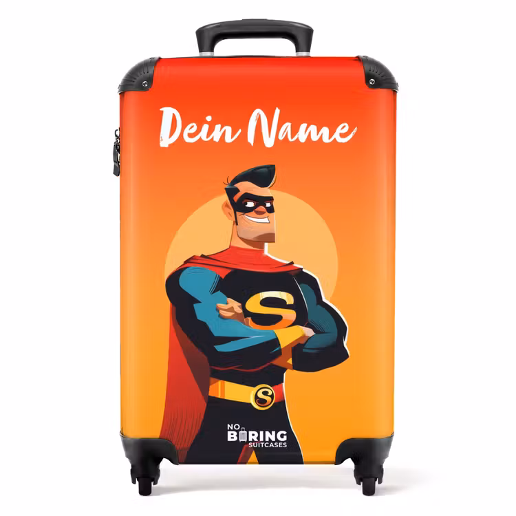 Sunny superhero NBS - Handbagage koffer - Kinderen Unisex middel -productfoto_recht