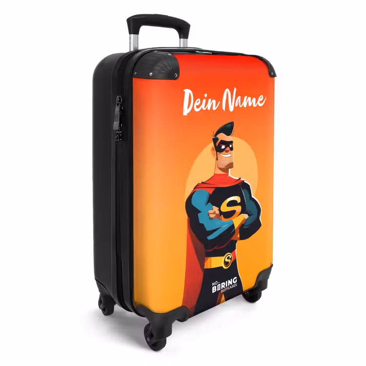 Sunny superhero NBS - Handbagage koffer - Kinderen Unisex middel -productfoto_3d