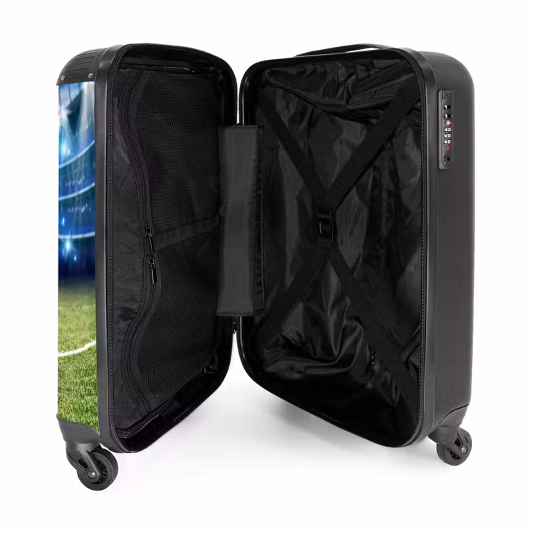 Voetbal spotlight NBS - Handbagage koffer - Kinderen Unisex middel -binnenkant