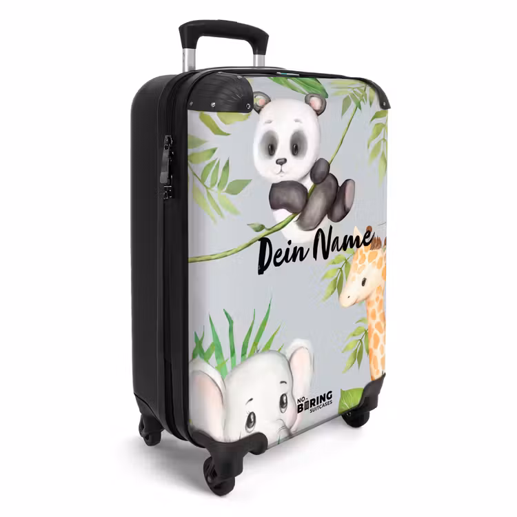 Diertjes in de jungle NBS - Handbagage koffer - Kinderen Unisex middel -productfoto_3d