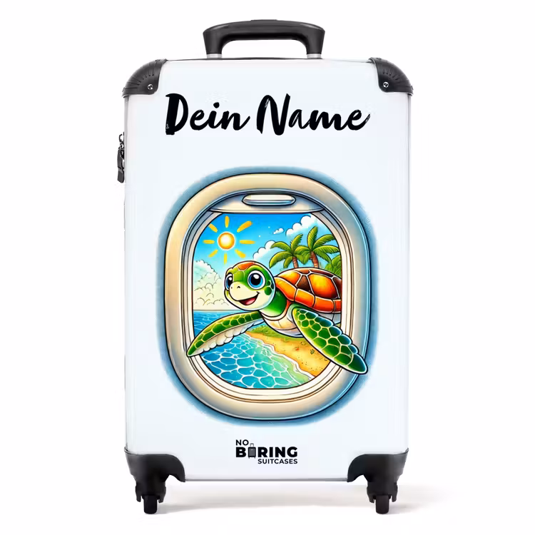 Tropic turtle NBS - Handbagage koffer - Kinderen Unisex middel -productfoto_recht