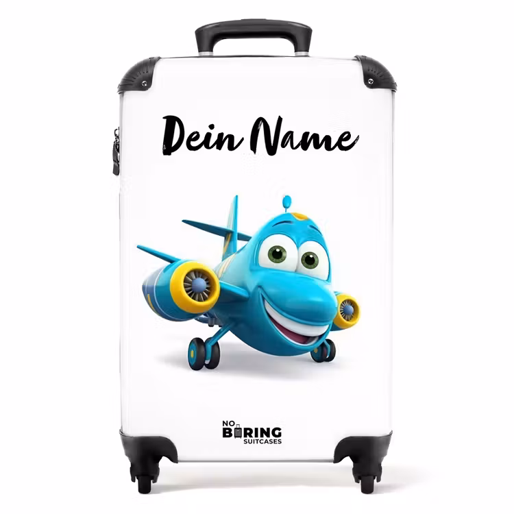 Vincent vliegtuig NBS - Handbagage koffer - Kinderen Unisex middel -productfoto_recht