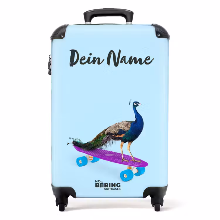 Passerende pauw NBS - Handbagage koffer - Kinderen Unisex middel -productfoto_recht