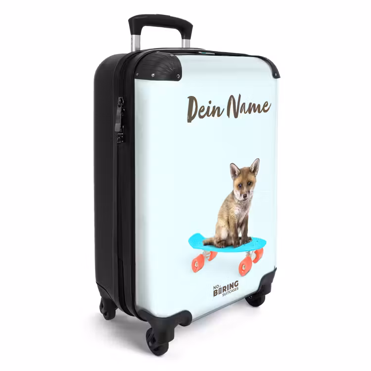 Verrijdende vos NBS - Handbagage koffer - Kinderen Unisex middel -productfoto_3d