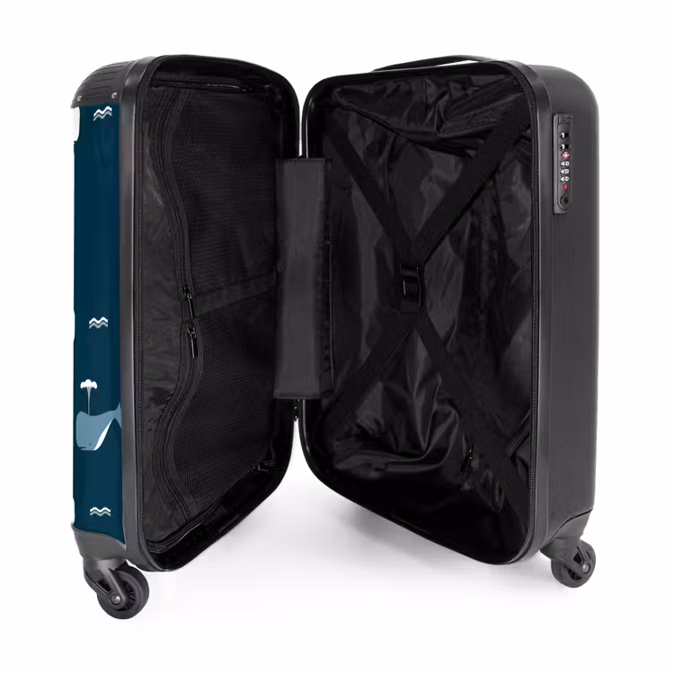 Walvisweelde NBS - Handbagage koffer - Kinderen Unisex middel -binnenkant