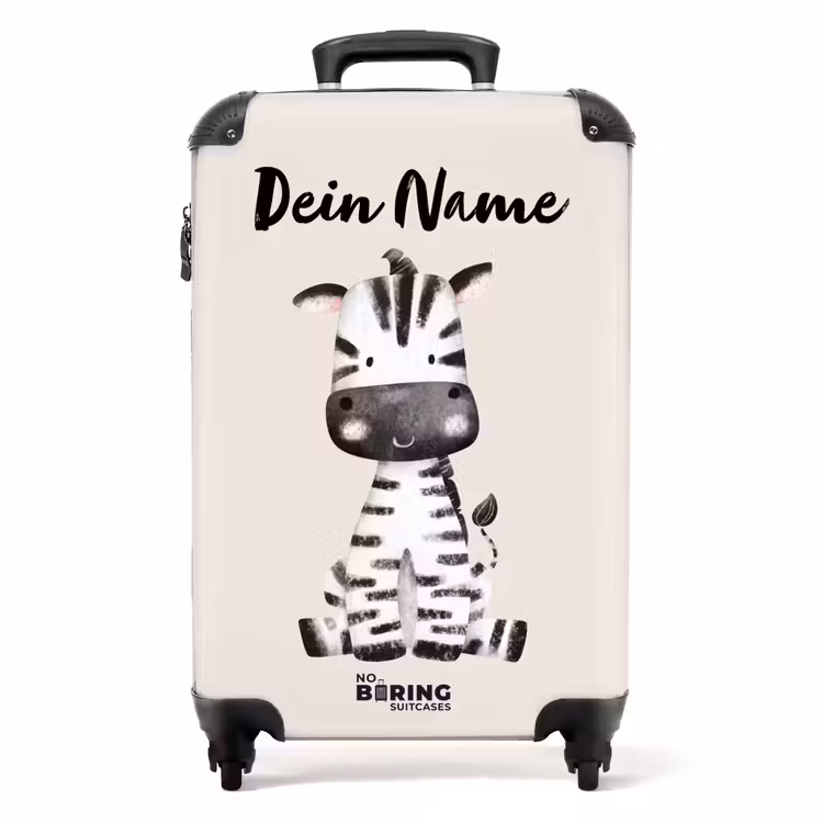 Zoë Zebra NBS - Handbagage koffer - Kinderen Unisex middel -productfoto_recht