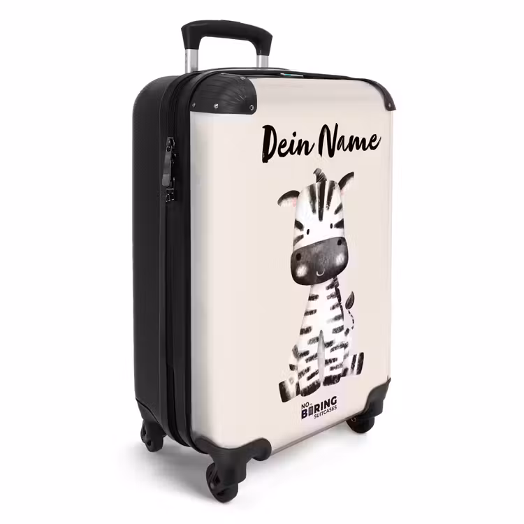 Zoë Zebra NBS - Handbagage koffer - Kinderen Unisex middel -productfoto_3d