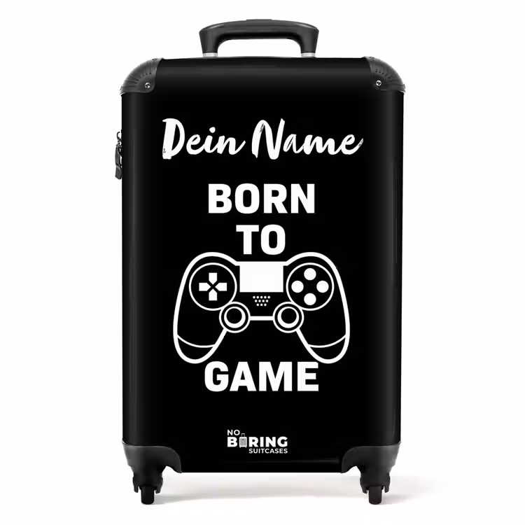Born to Game NBS - Handbagage koffer - Kinderen Unisex middel -productfoto_recht
