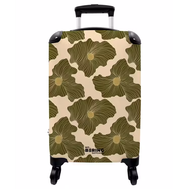 Koffer - Modern – Abstrakt – Grün - Modern - Abstract - Groen NBS - Handbagage koffer - Vrouwen middel