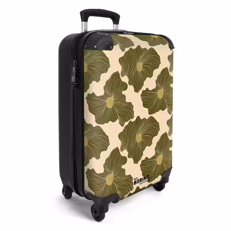 Koffer - Modern – Abstrakt – Grün - Modern - Abstract - Groen NBS - Handbagage koffer - Vrouwen middel