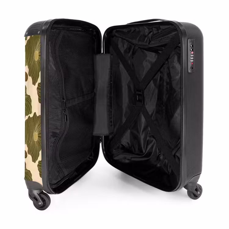 Koffer - Modern – Abstrakt – Grün - Modern - Abstract - Groen NBS - Handbagage koffer - Vrouwen middel