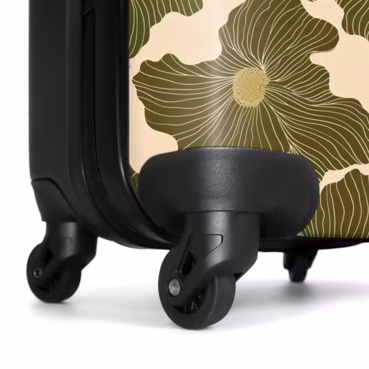 Koffer - Modern – Abstrakt – Grün - Modern - Abstract - Groen NBS - Handbagage koffer - Vrouwen middel