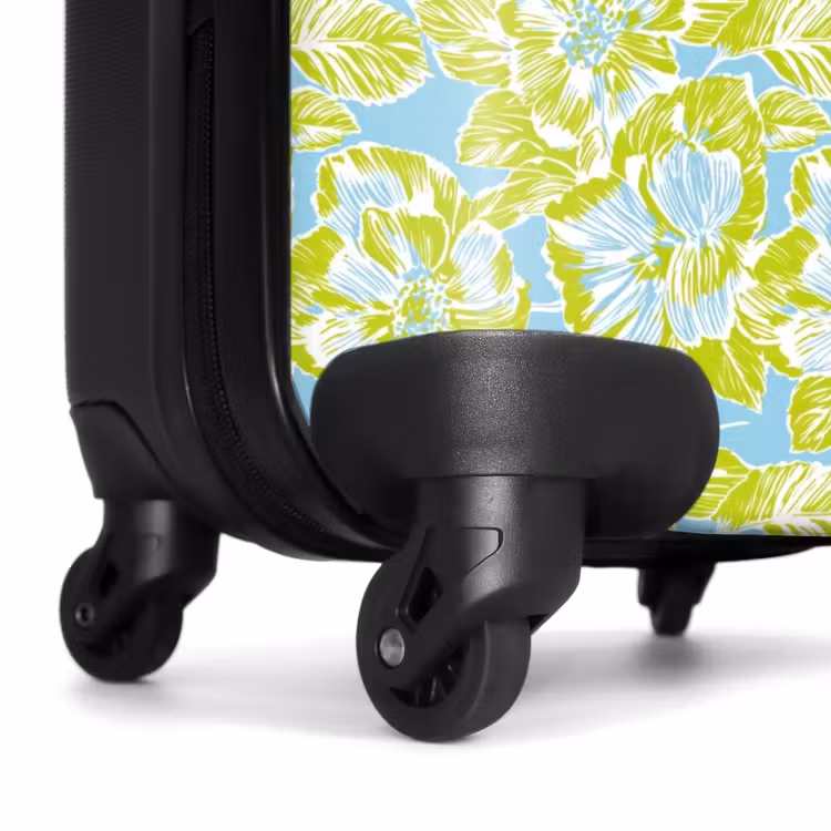 Koffer - Modern – Blumen – Grün - Modern - Bloemen - Groen NBS - Handbagage koffer - Vrouwen middel