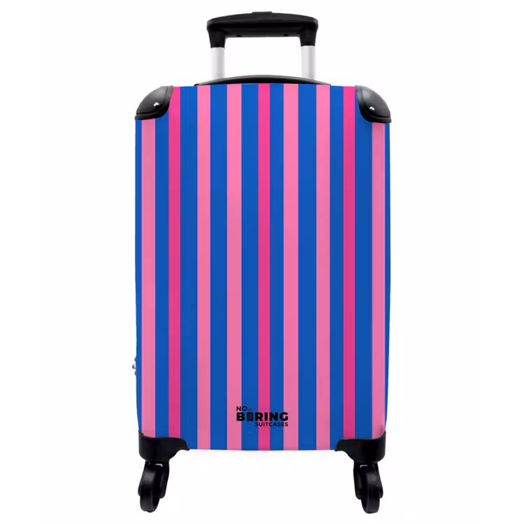 Koffer - Modern – Optisch – Rosa - Modern - Optisch - Roze NBS - Handbagage koffer - Vrouwen middel