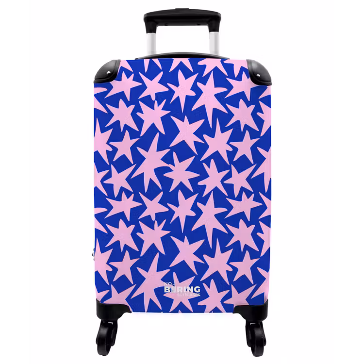 Koffer - Modern – Sterne – Blau - Modern - Sterren - Blauw NBS - Handbagage koffer - Vrouwen middel