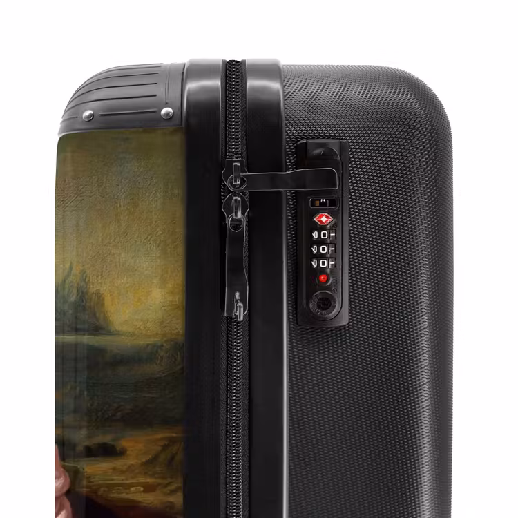 Mona - Klassiek - Roze NBS - Handbagage koffer - Volwassenen Unisex middel -slot
