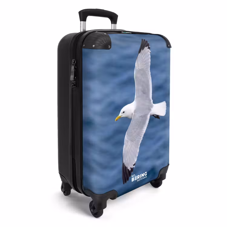 Koffer - Möwe – Ozean – Blau - Zeemeeuw - Oceaan - Blauw NBS - Handbagage koffer - Volwassenen Unisex middel