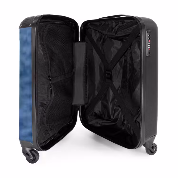 Koffer - Möwe – Ozean – Blau - Zeemeeuw - Oceaan - Blauw NBS - Handbagage koffer - Volwassenen Unisex middel