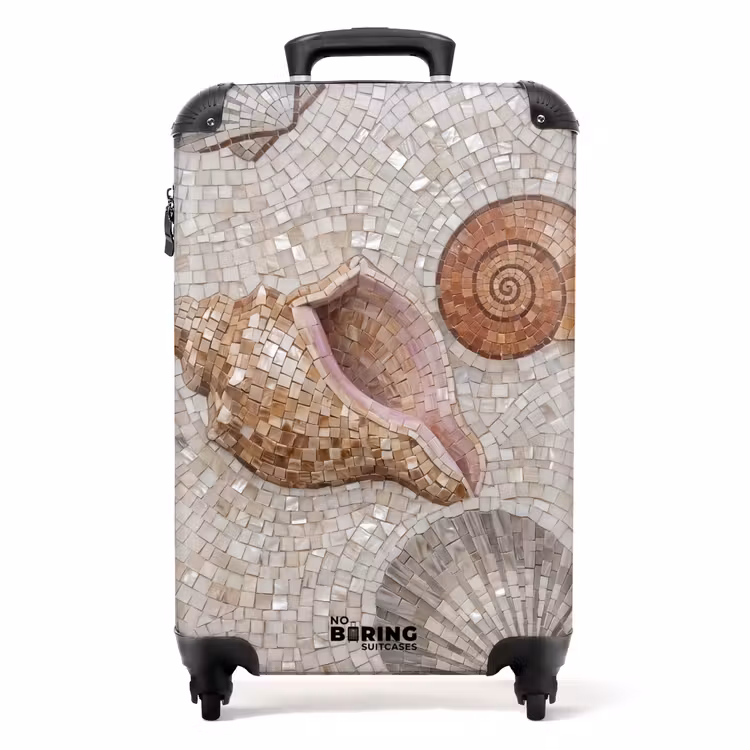 Koffer - Muschel – Mosaik – Meer – Beige – Modern — 1