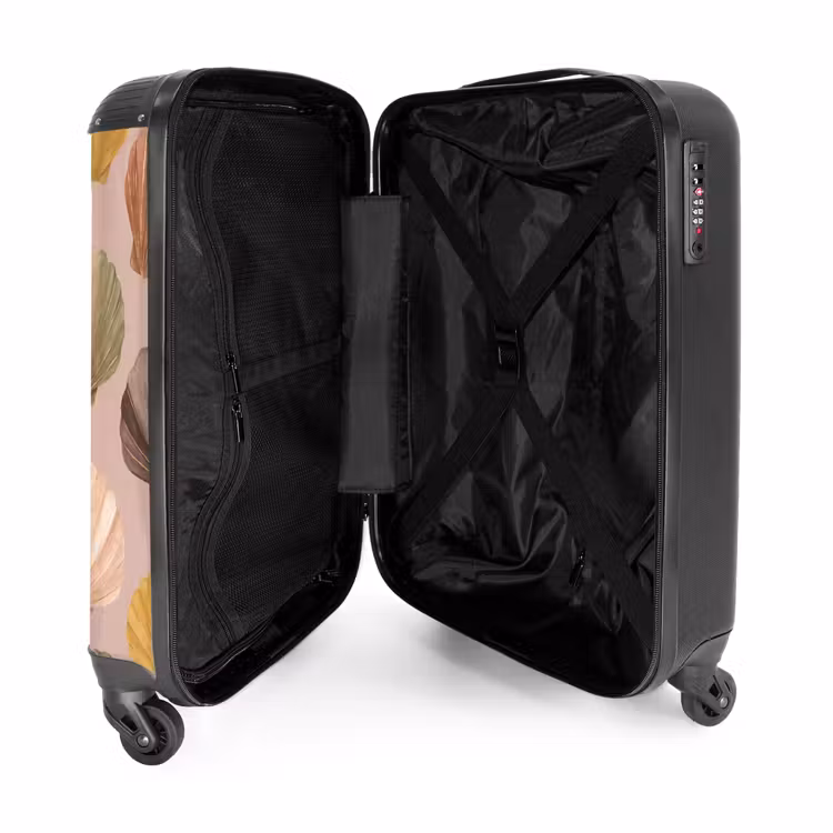 Koffer - Muschel – Muster – Meer – Aquarell – Erdtöne - Schelp - Patroon - Zee - Aquarel - Aardetinten NBS - Handbagage koffer - Vrouwen middel